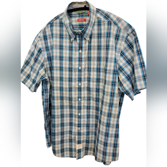 Men's  IZOD Saltwater Button Down Casual Shirt L - Picture 8 of 8